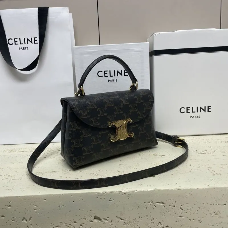 Alternative view of Celine Monogram Top Handle Crossbody Bag