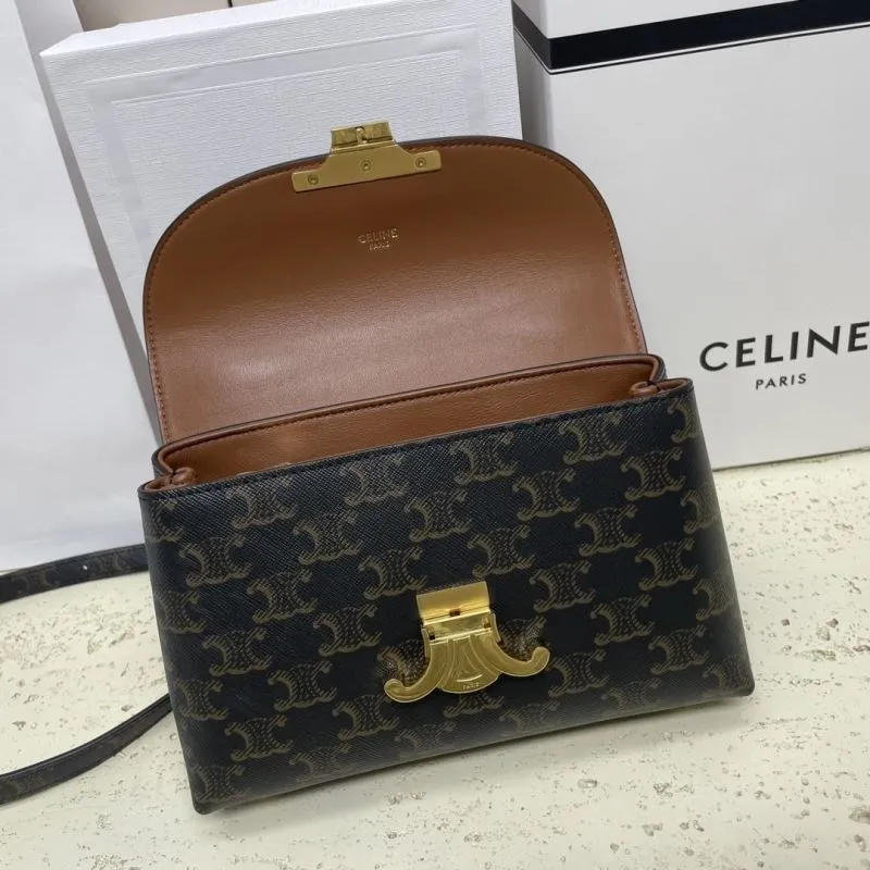 Celine Monogram Top Handle Crossbody Bag - Image 7