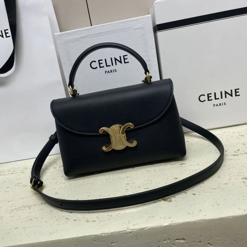 Celine Black Top Handle Crossbody Bag