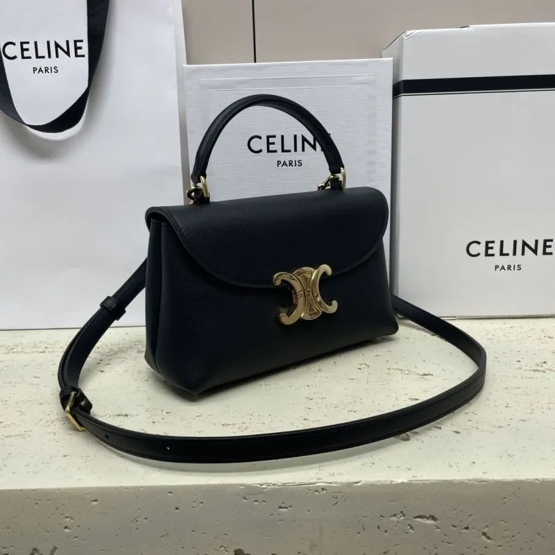 Alternative view of Celine Black Top Handle Crossbody Bag