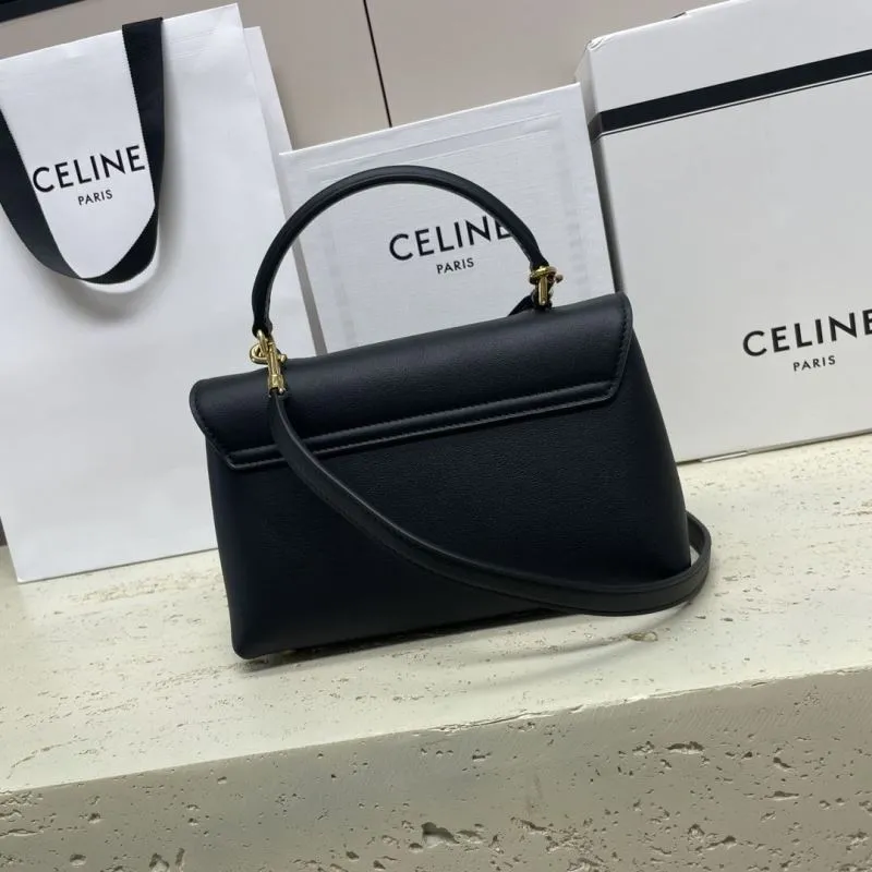 Celine Black Top Handle Crossbody Bag - Image 4
