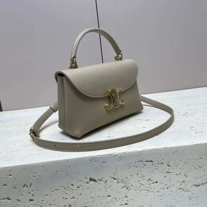 Alternative view of Celine Light Beige Top Handle Crossbody Bag 73