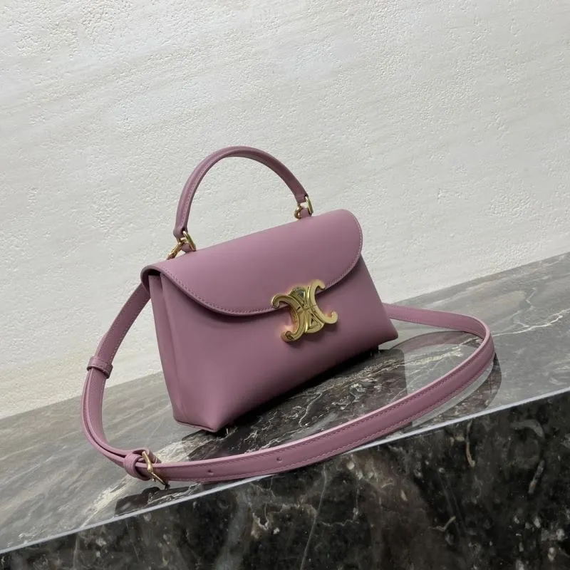 Alternative view of Celine Mauve Top Handle Crossbody Bag 74