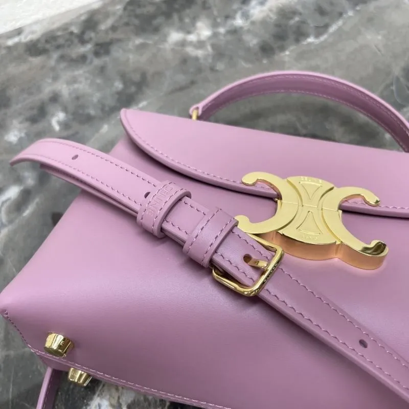 Celine Mauve Top Handle Crossbody Bag 74 - Image 6