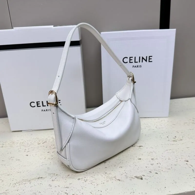 Alternative view of Celine White Leather Top Handle Bag 76