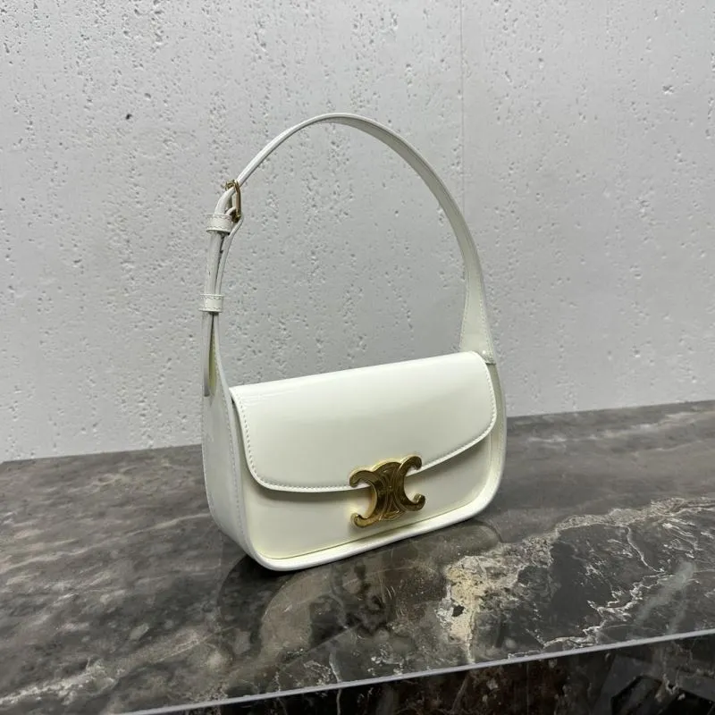 Alternative view of Celine White Top Handle Shoulder Bag