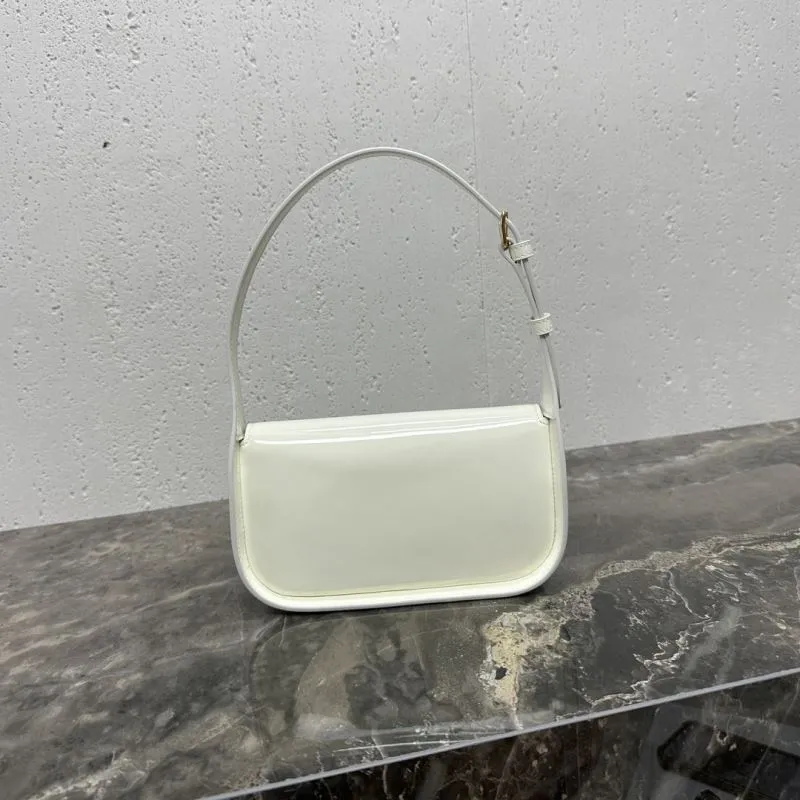 Celine White Top Handle Shoulder Bag - Image 4