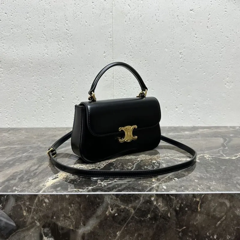 Alternative view of Celine Black Top Handle Crossbody Bag