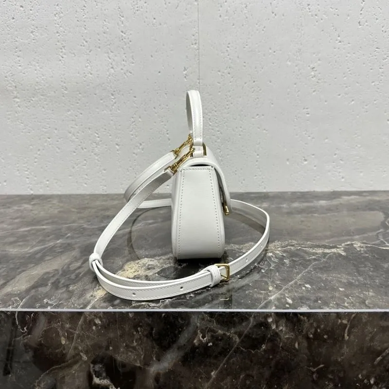Alternative view of Celine White Top Handle Shoulder Bag 81