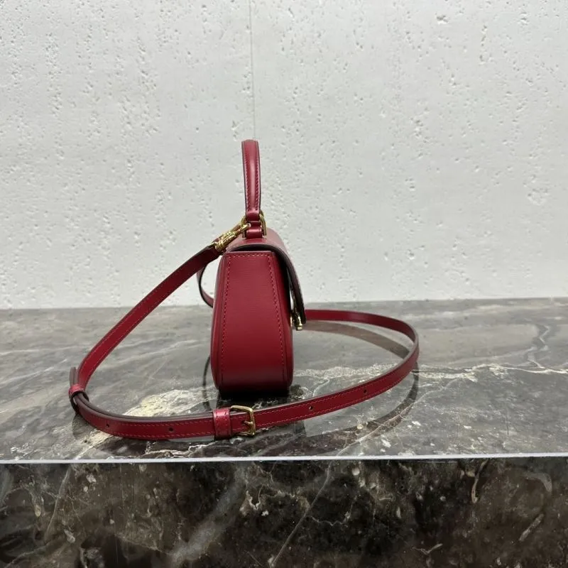 Celine Red Top Handle Crossbody Bag 82 - Image 3