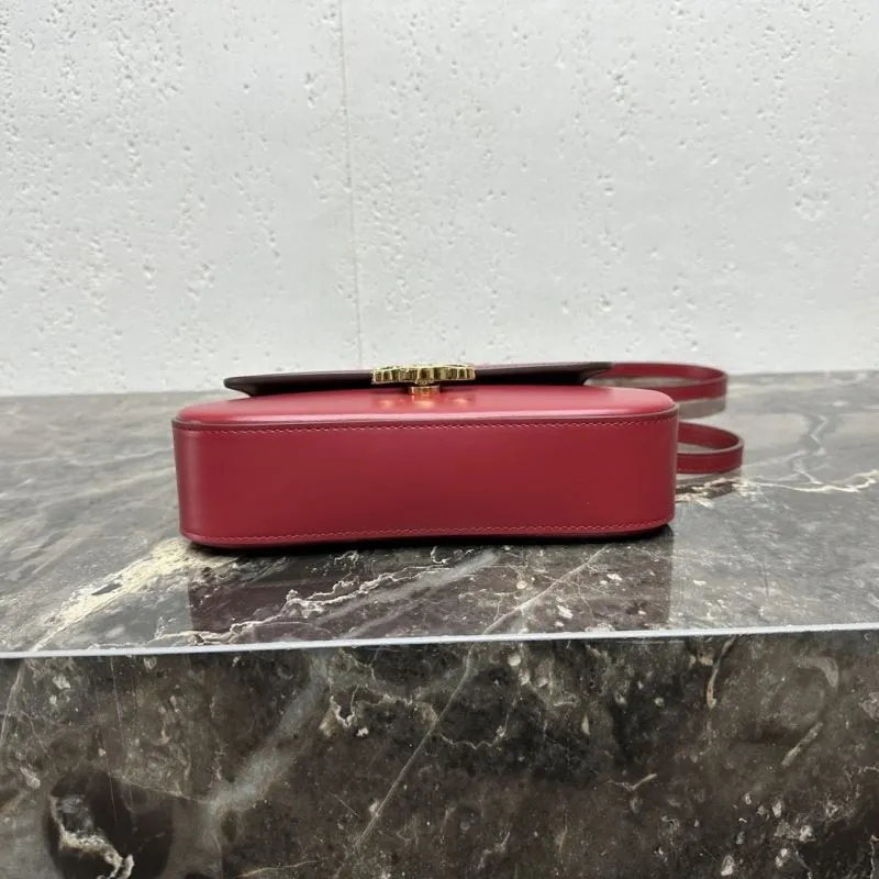 Celine Red Top Handle Crossbody Bag 82 - Image 5