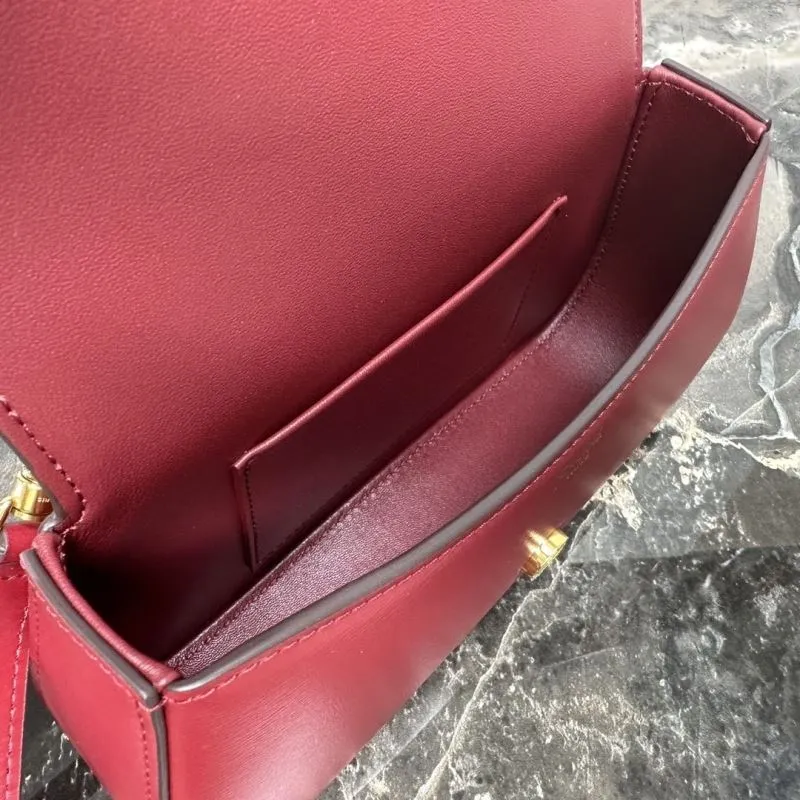 Celine Red Top Handle Crossbody Bag 82 - Image 7