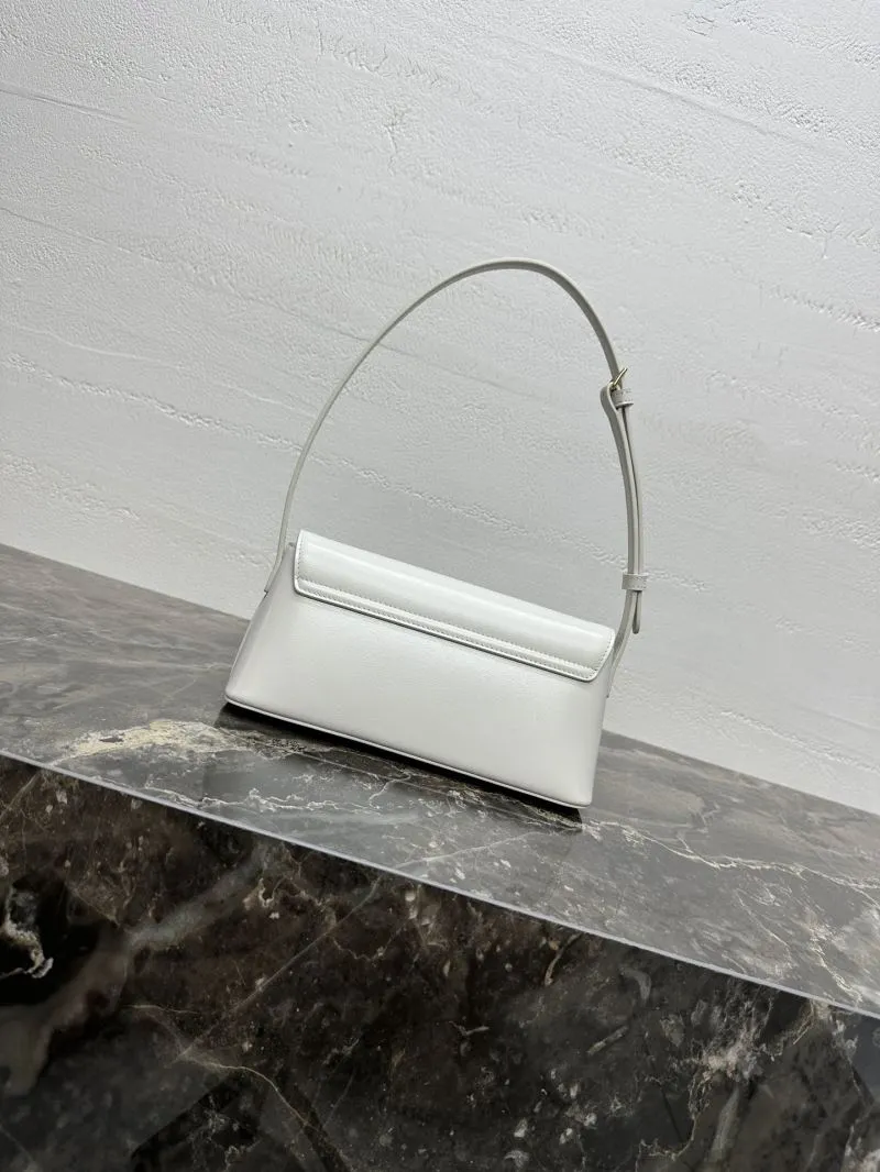 Celine White Top Handle Shoulder Bag 91 - Image 4