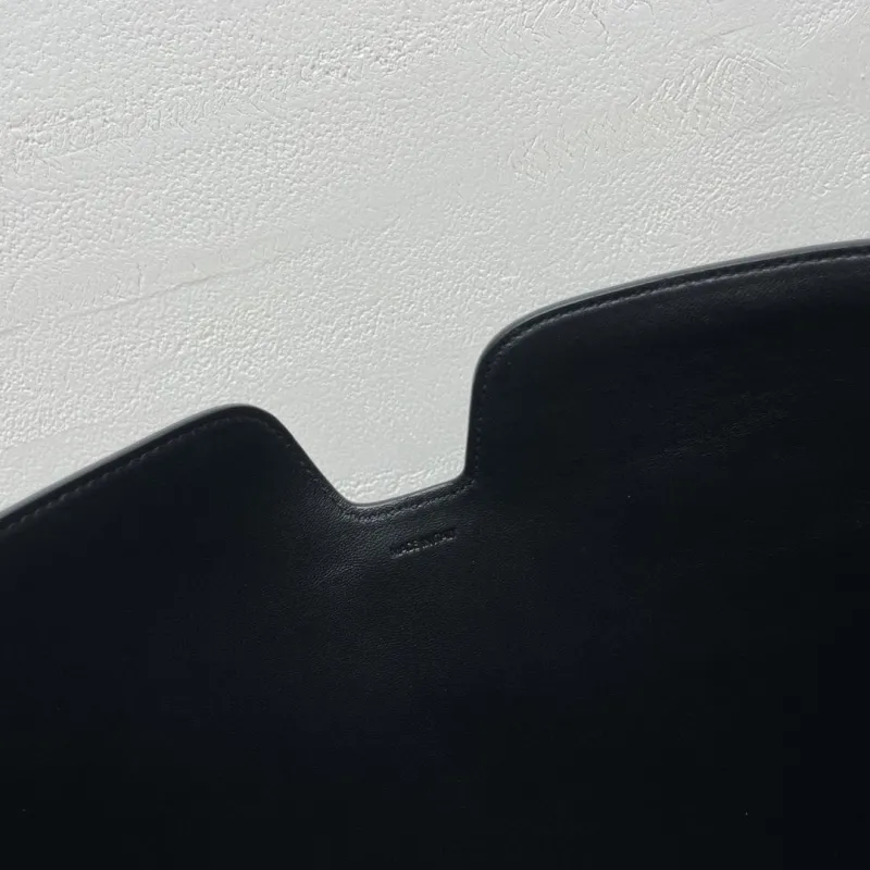 Celine Black Leather Top Handle Hobo Bag - Image 9