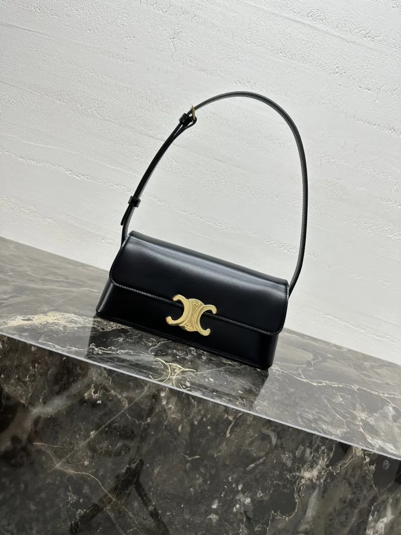 Celine Black Top Handle Shoulder Bag 97
