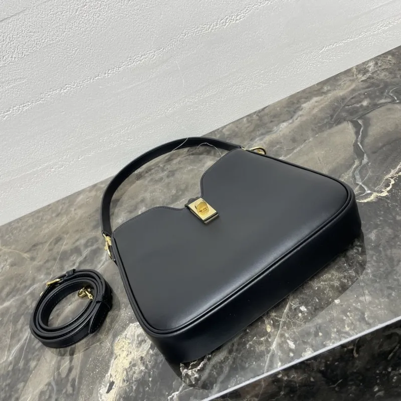 Celine Black Top Handle Bag 103 - Image 5
