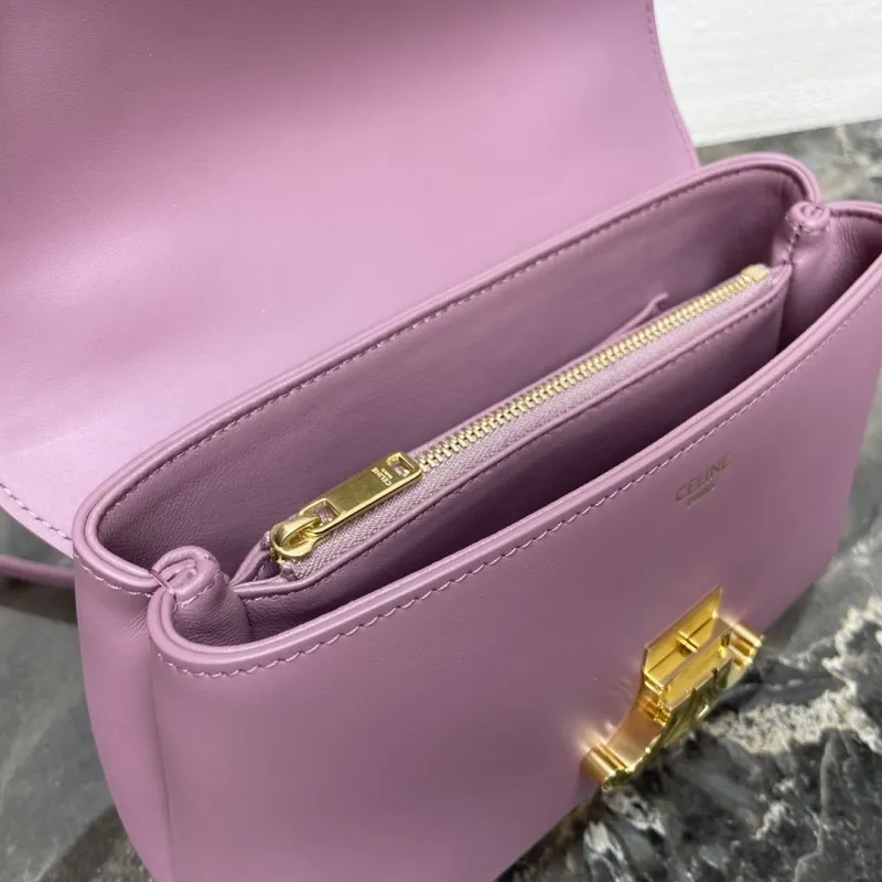 Celine Mauve Top Handle Crossbody Bag 115 - Image 8