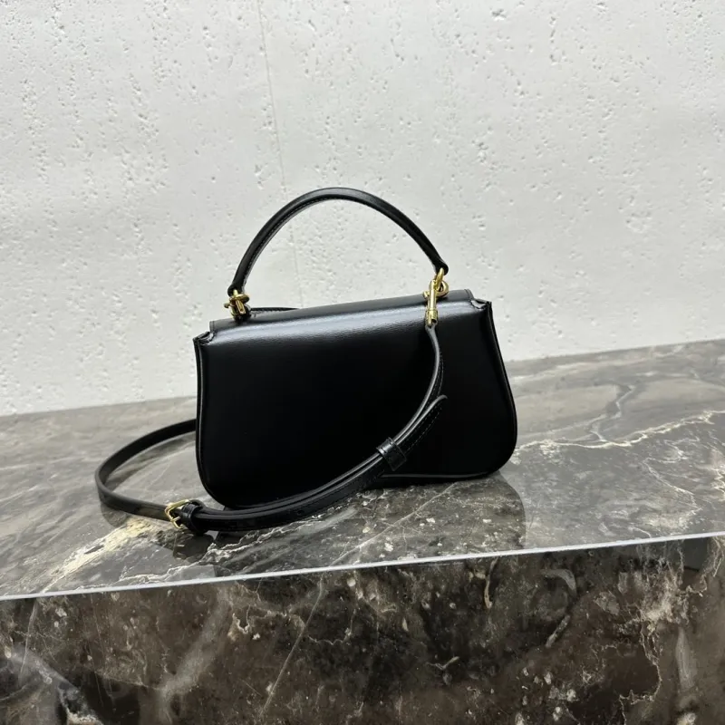Celine Black Top Handle Crossbody Bag 121 - Image 4