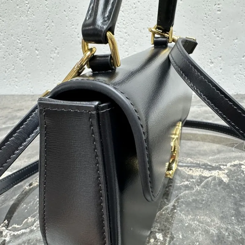 Celine Black Top Handle Crossbody Bag 121 - Image 5