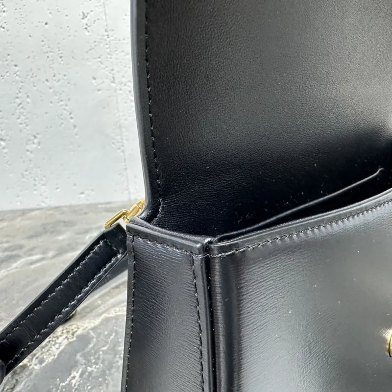 Celine Black Top Handle Crossbody Bag 121 - Image 8