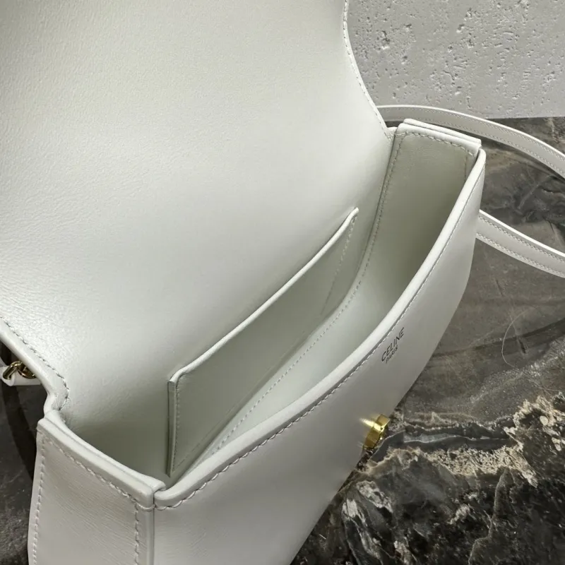 Celine White Top Handle Crossbody Bag 122 - Image 6
