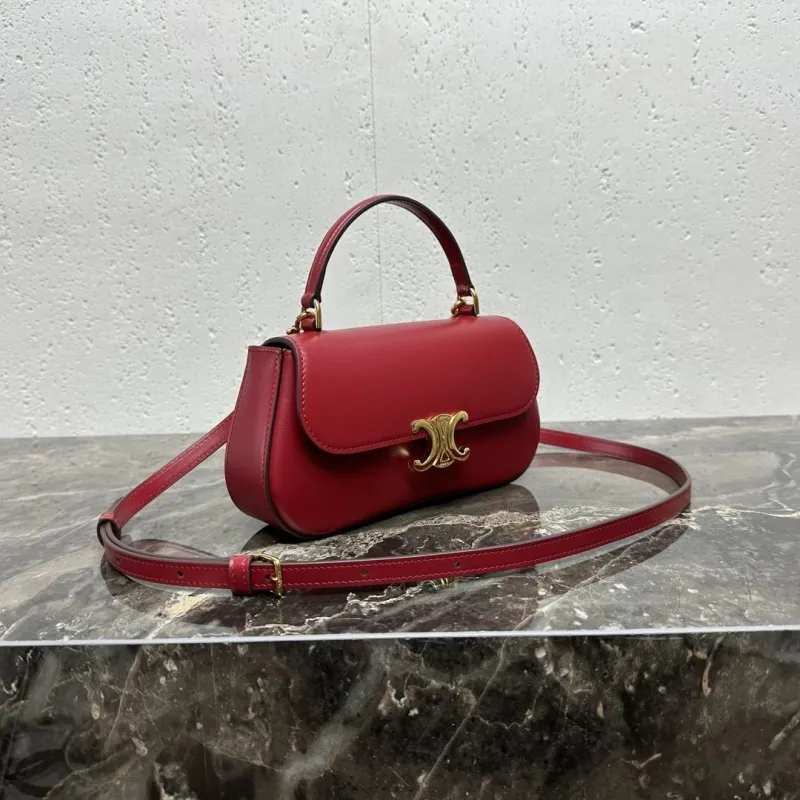 Alternative view of Celine Red Top Handle Crossbody Bag