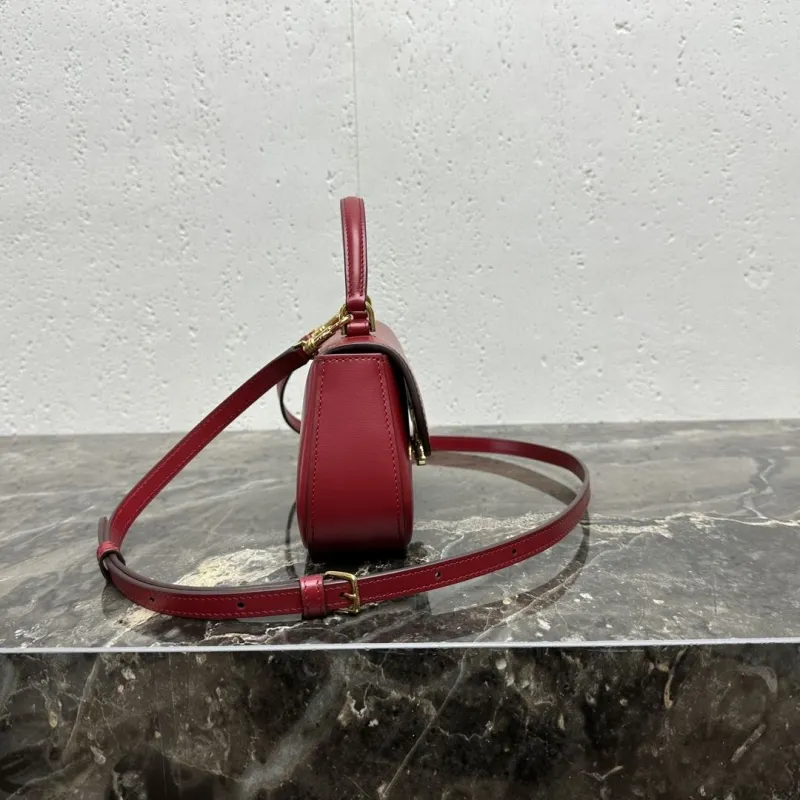 Celine Red Top Handle Crossbody Bag - Image 3