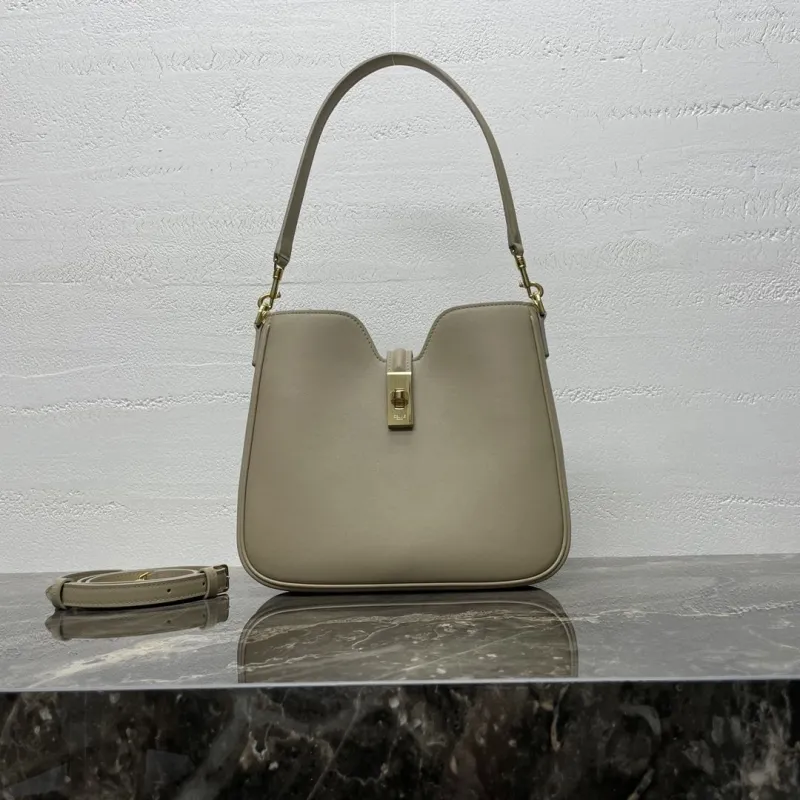 Celine Beige Top Handle Hobo Bag 127