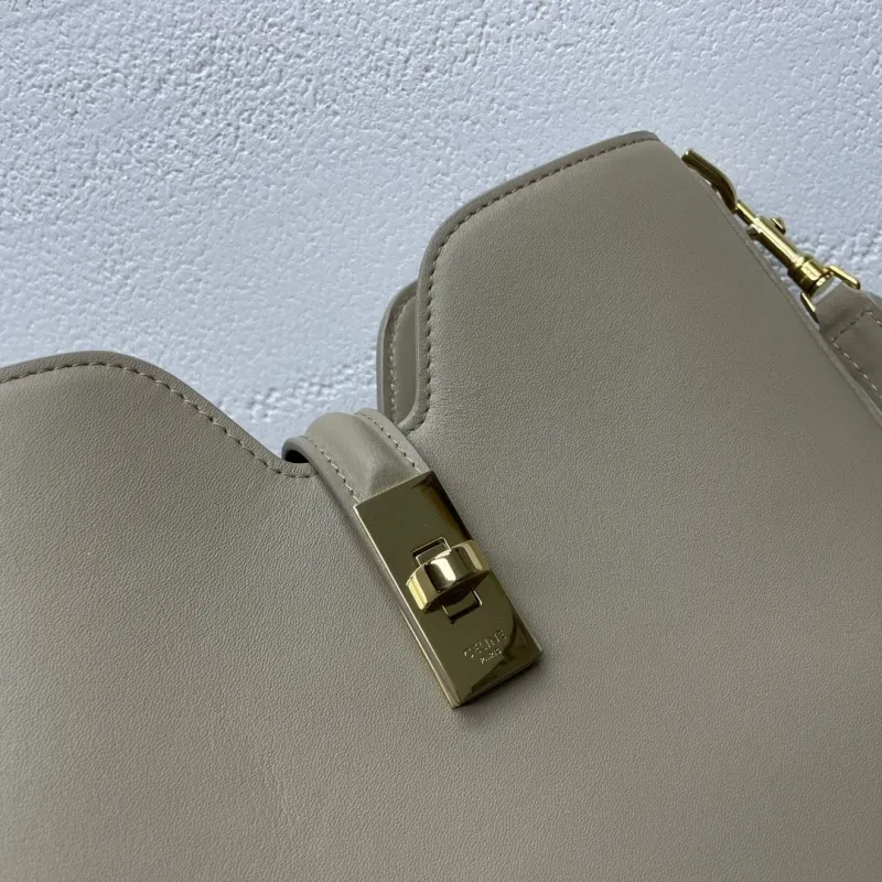 Celine Beige Top Handle Hobo Bag 127 - Image 5