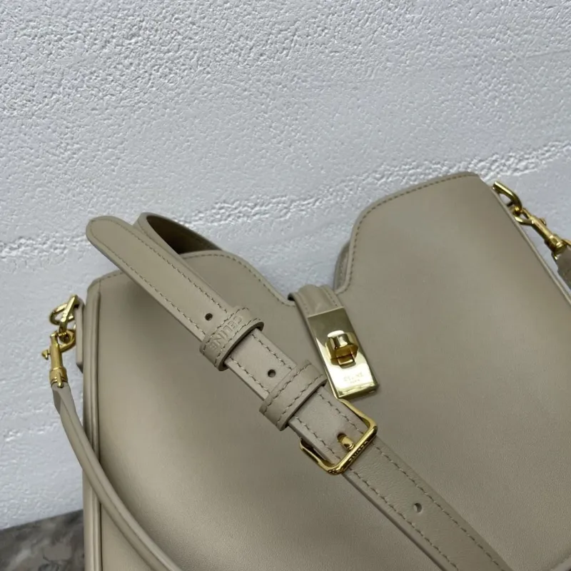 Celine Beige Top Handle Hobo Bag 127 - Image 7