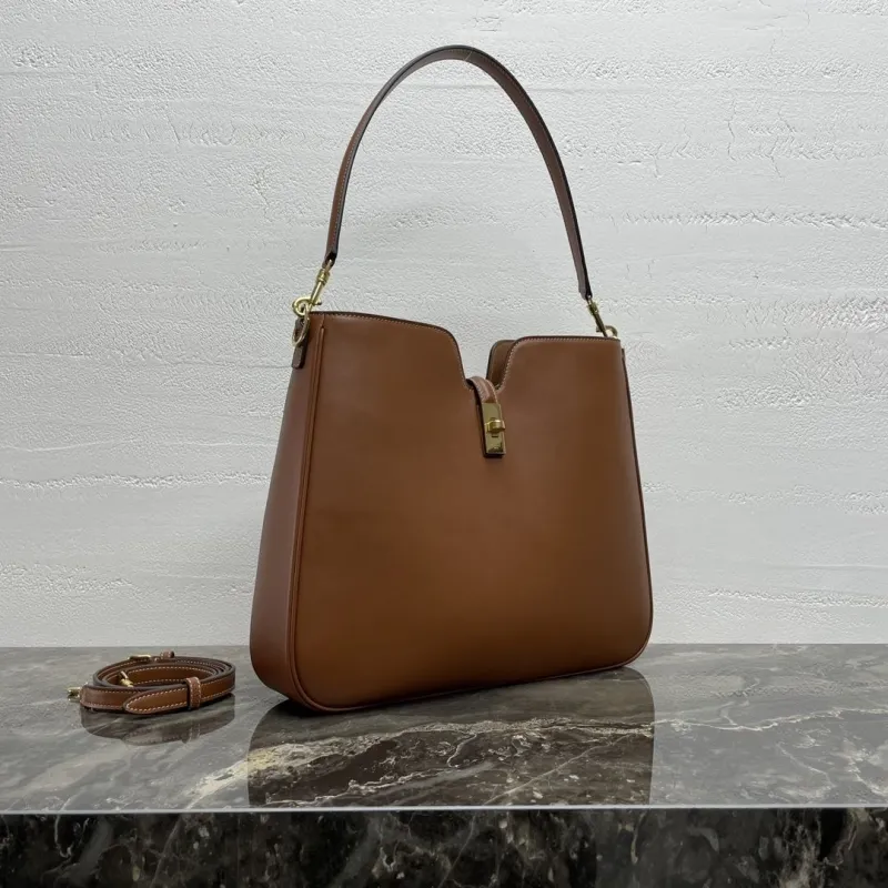 Alternative view of Celine Brown Top Handle Hobo Bag 130