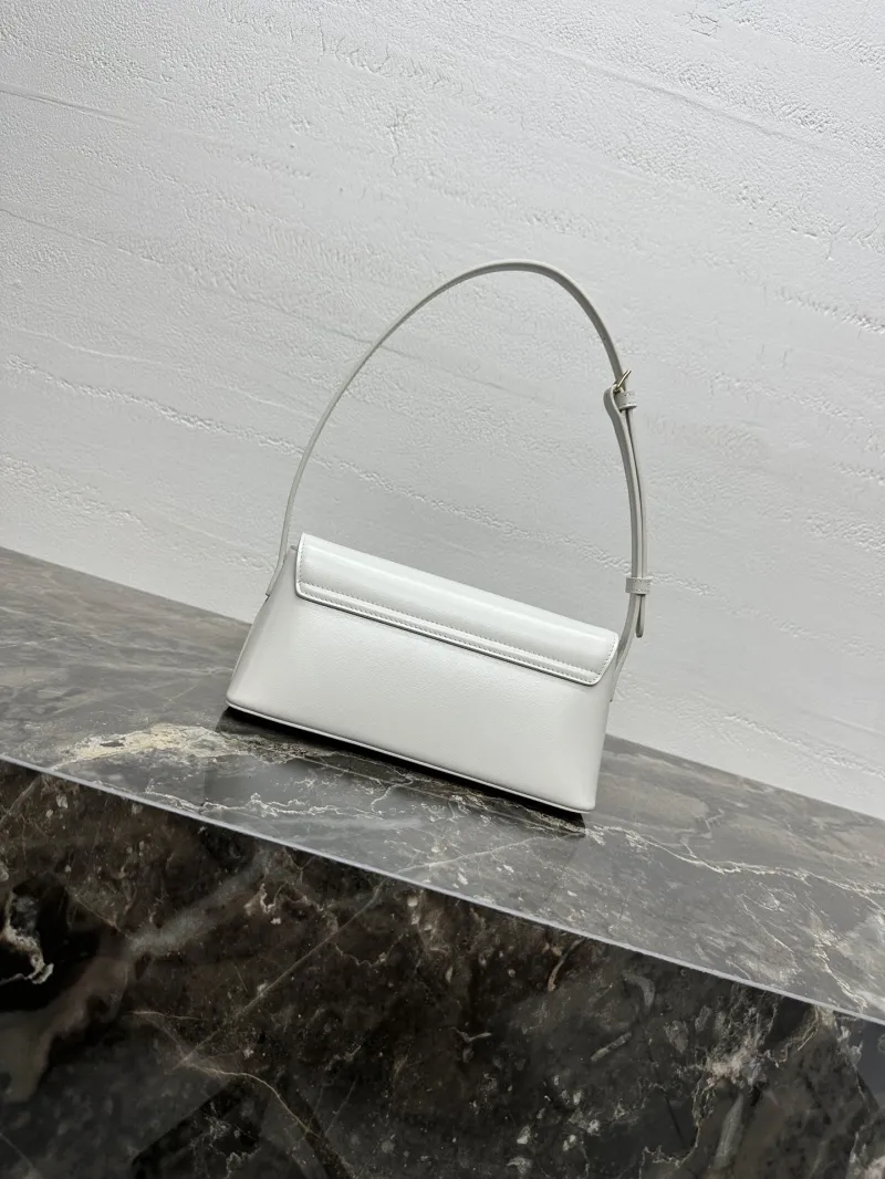 Celine White Top Handle Shoulder Bag 132 - Image 4