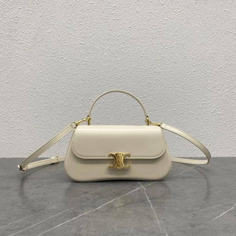Celine Cream Top Handle Crossbody Bag 138