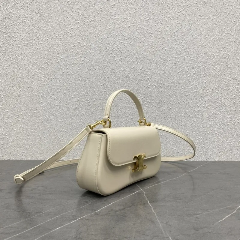 Alternative view of Celine Cream Top Handle Crossbody Bag 138