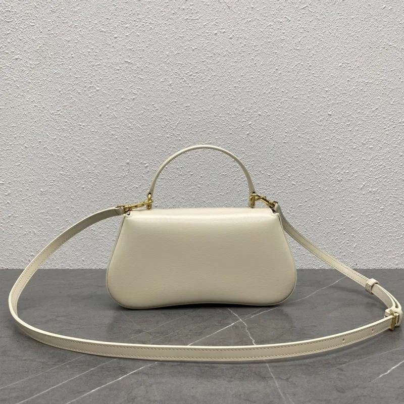 Celine Cream Top Handle Crossbody Bag 138 - Image 3