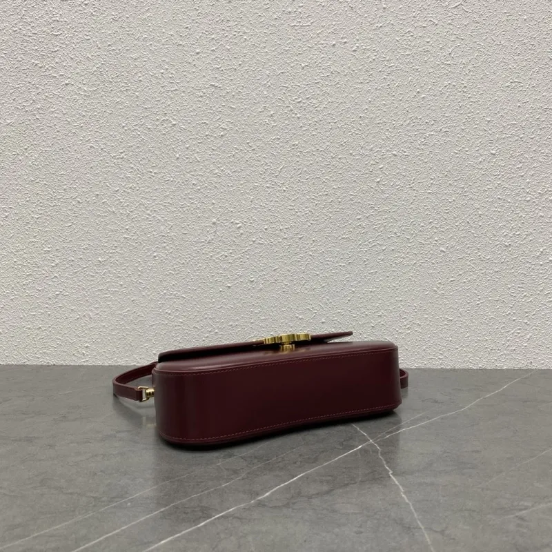 Celine Burgundy Top Handle Crossbody Bag 139 - Image 4