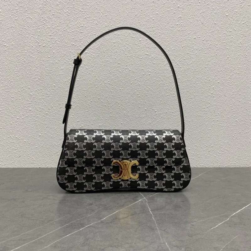 Celine Black Monogram Shoulder Bag 142