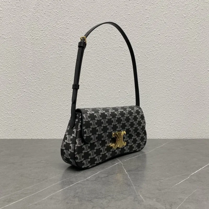Alternative view of Celine Black Monogram Shoulder Bag 142