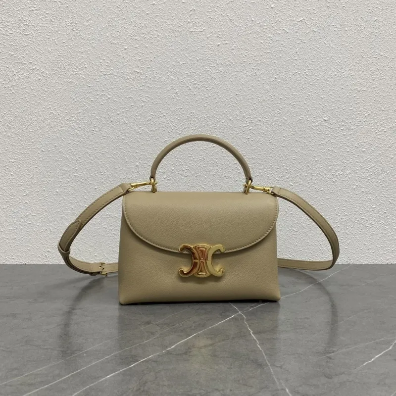 Celine Beige Top Handle Crossbody Bag 144
