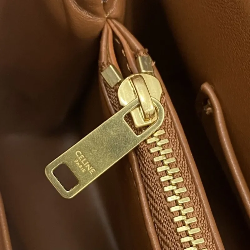 Celine Dark Brown Monogram Top Handle Crossbody Bag 145 - Image 7