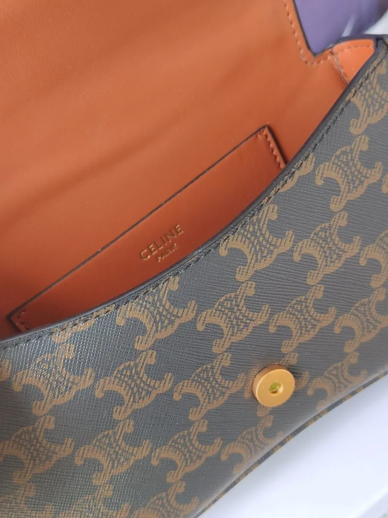 Celine Triomphe Monogram Top Handle Handbag - Image 8
