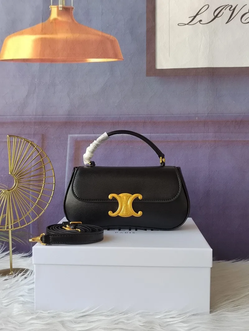 Celine Black Top Handle Crossbody Bag