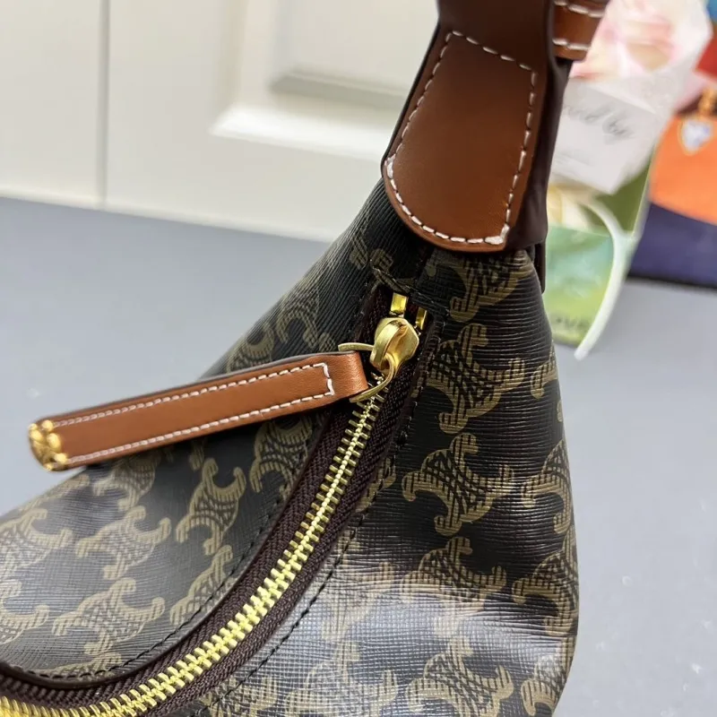 Celine 6643SQ Dark Brown Hobo Shoulder Bag - Image 5
