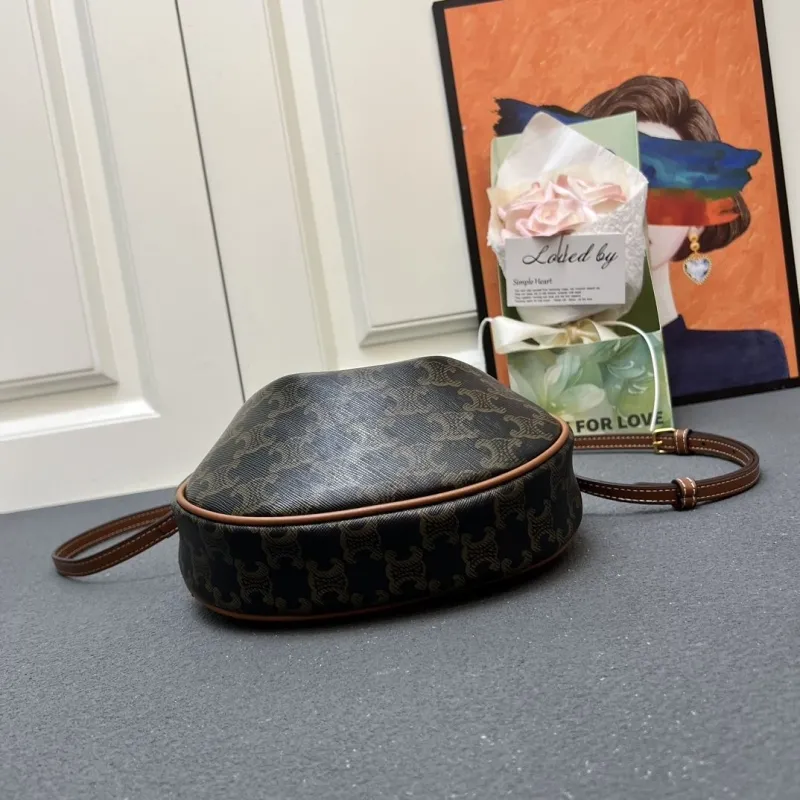 Celine 6643SQ Dark Brown Hobo Shoulder Bag - Image 7