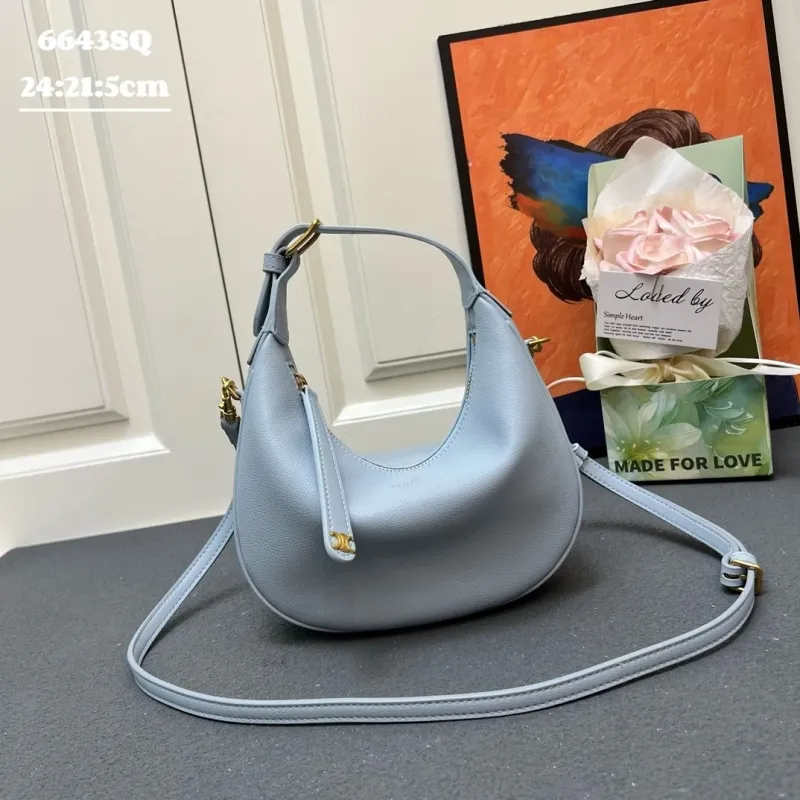 Celine Light Blue Hobo Bag 6643SQ