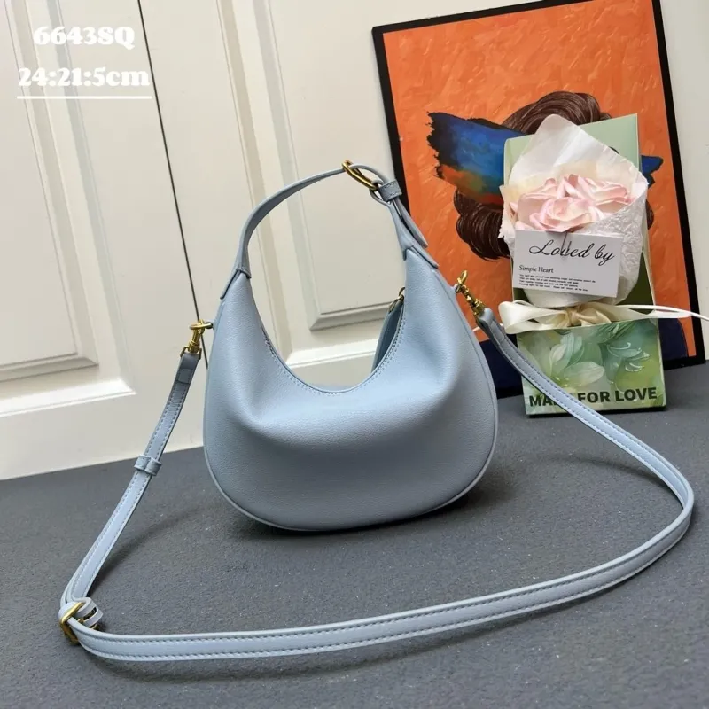 Alternative view of Celine Light Blue Hobo Bag 6643SQ