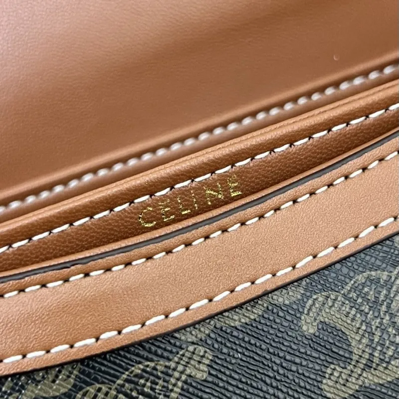 Alternative view of Celine 7767SQ Brown Monogram Top Handle Crossbody Bag