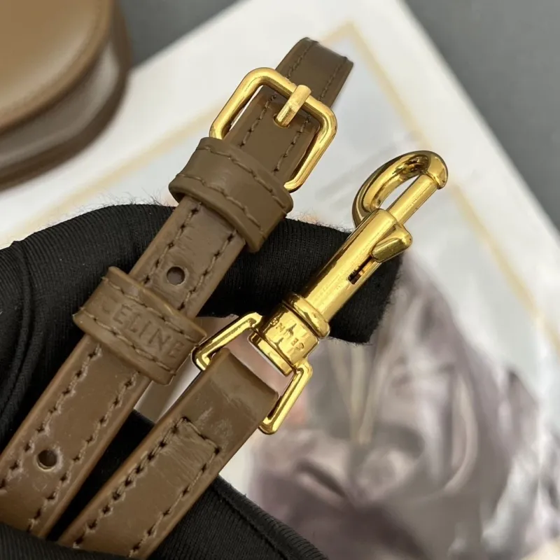 Celine Brown Top Handle Crossbody Bag 7767SQ - Image 9