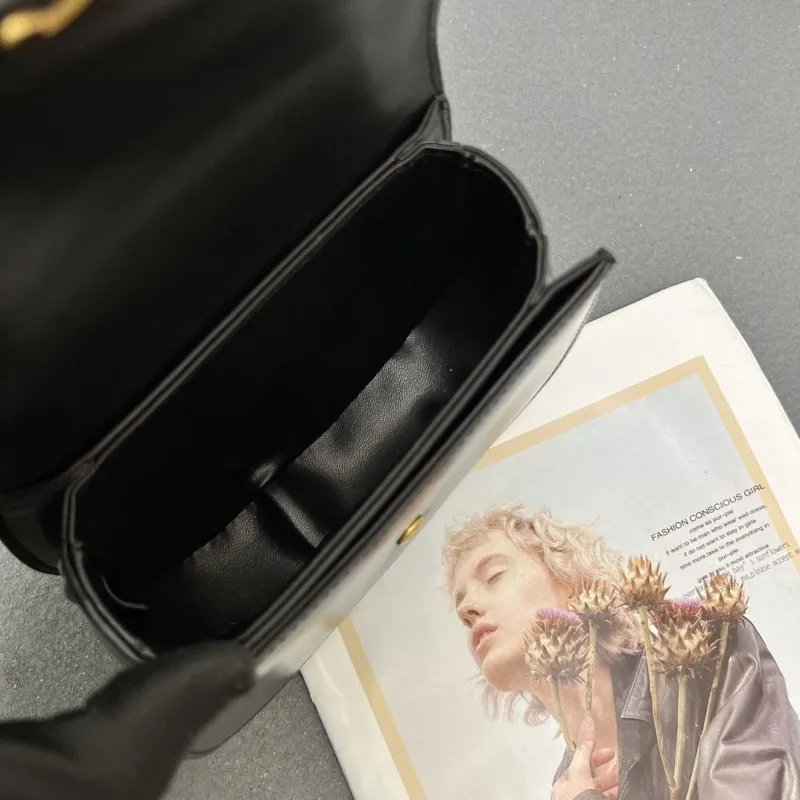 Celine Black Top Handle Crossbody Bag 7767SQ - Image 10