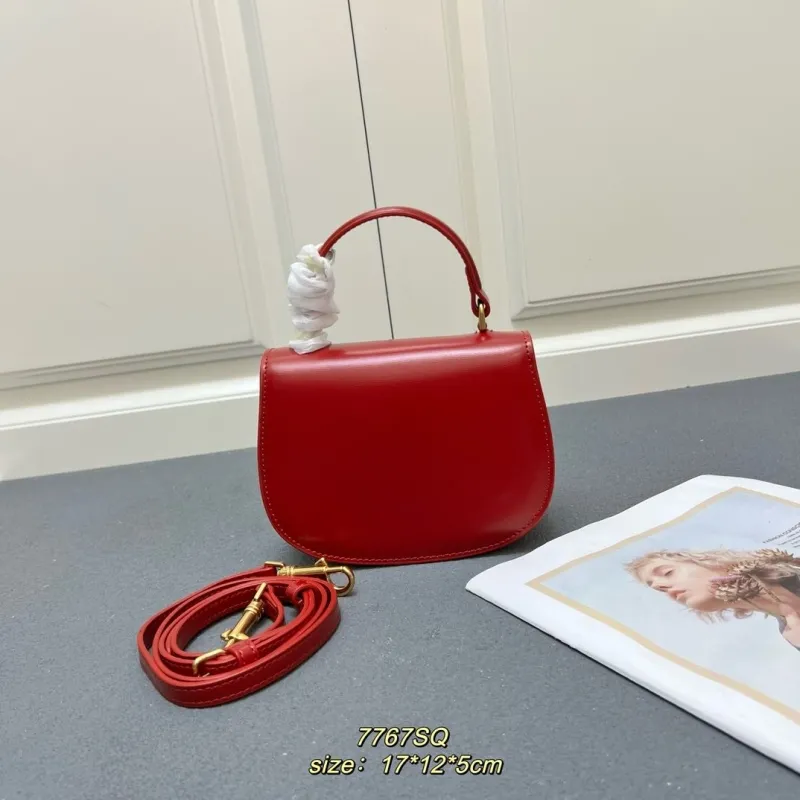 Alternative view of Celine Red Mini Top Handle Bag 7767SQ